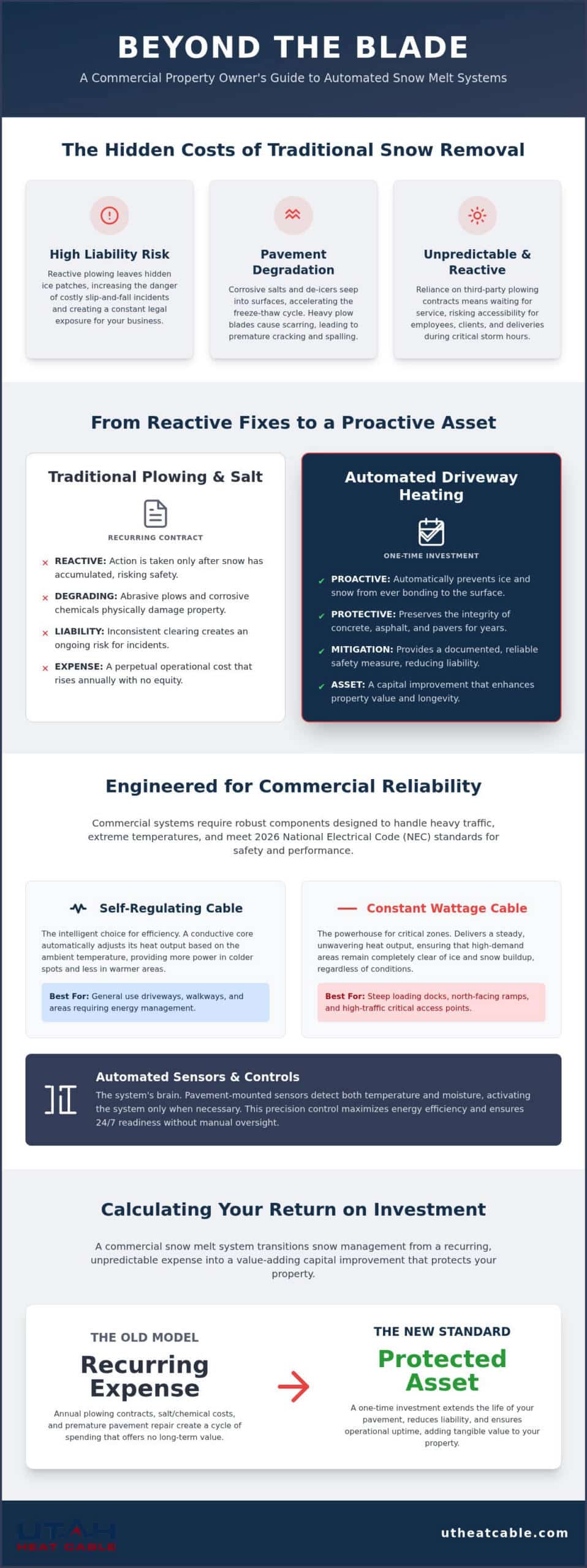 Commercial Driveway Heating: The Professional Guide to Snow Melt Systems