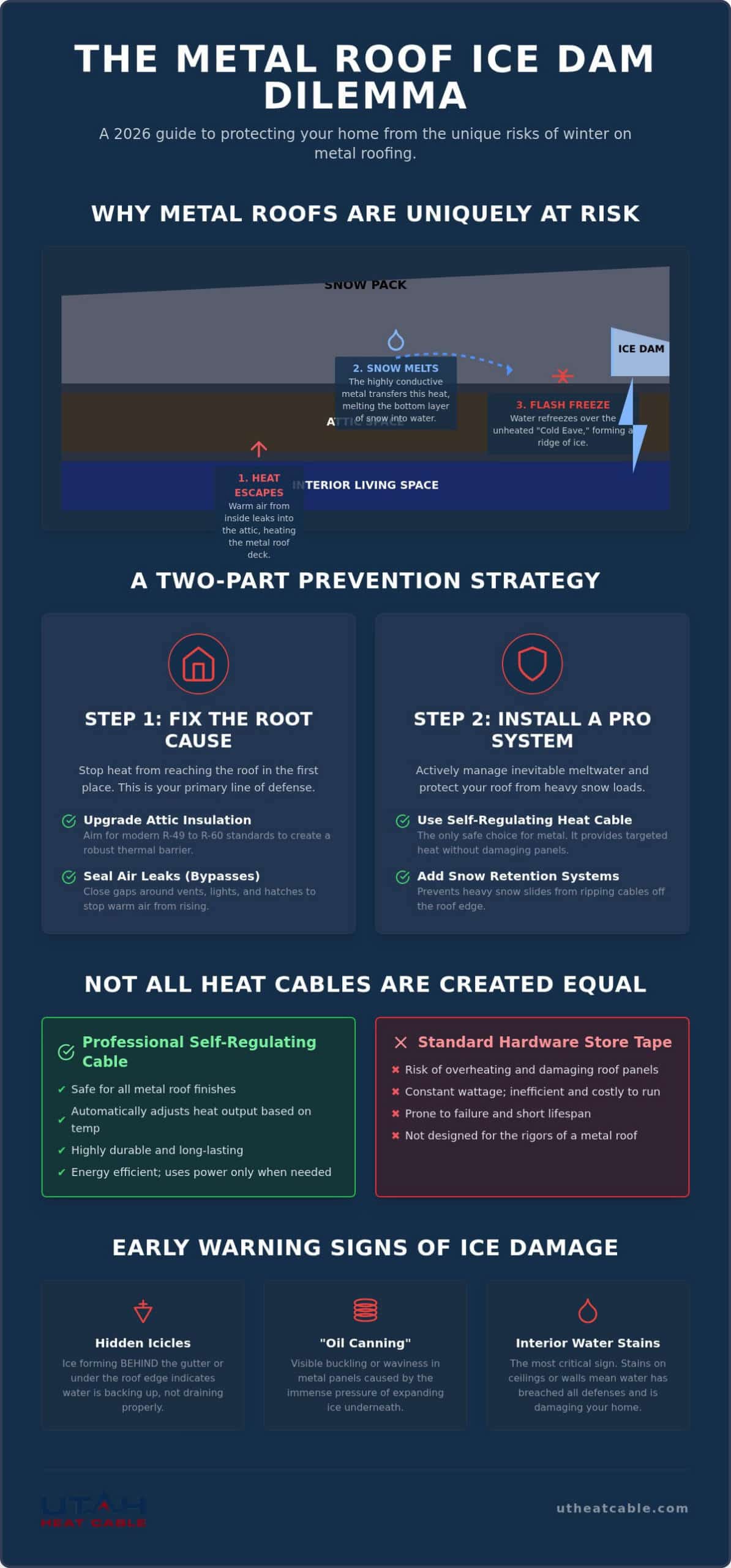 How to Prevent Ice Dams on a Metal Roof: A Complete 2026 Guide
