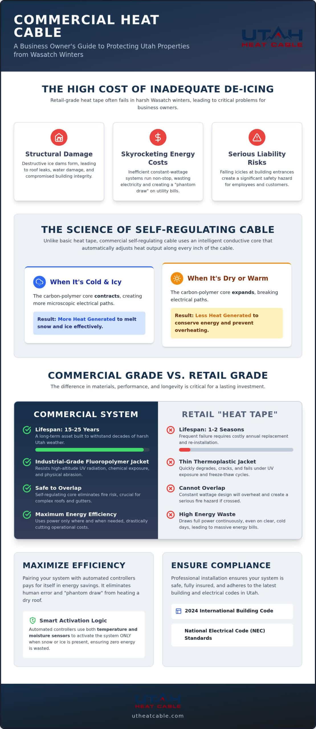 Commercial Self-Regulating Heat Cable: The Utah Business Owner's Guide