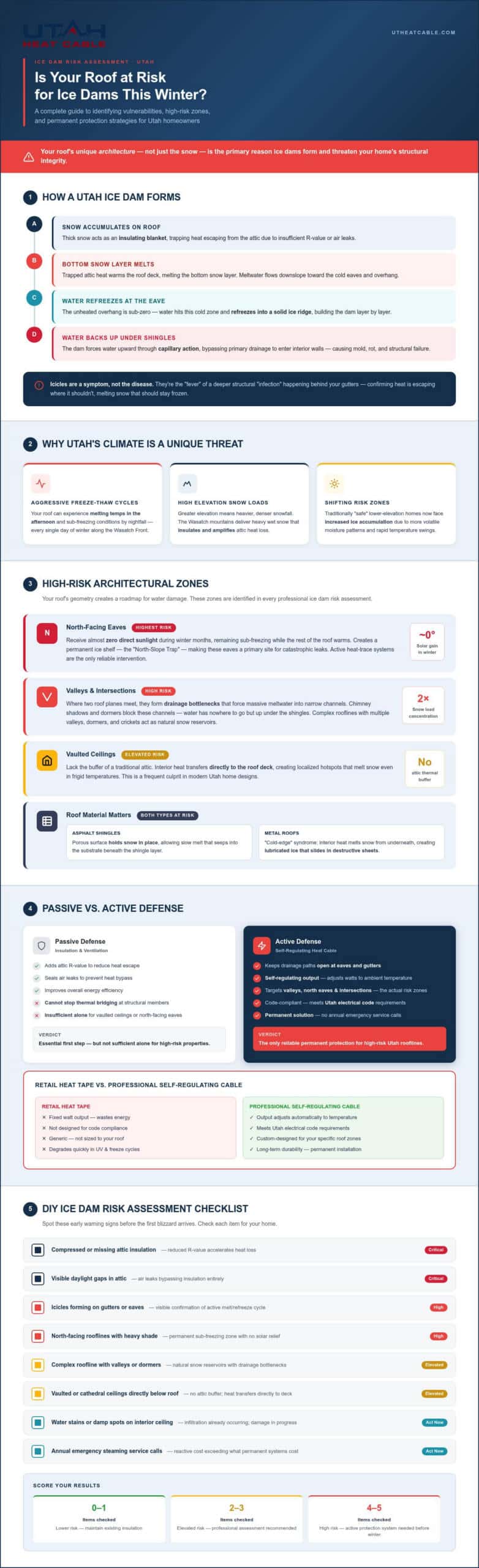 Ice Dam Risk Assessment Utah: A Homeowner’s 2026 Guide to Property Protection