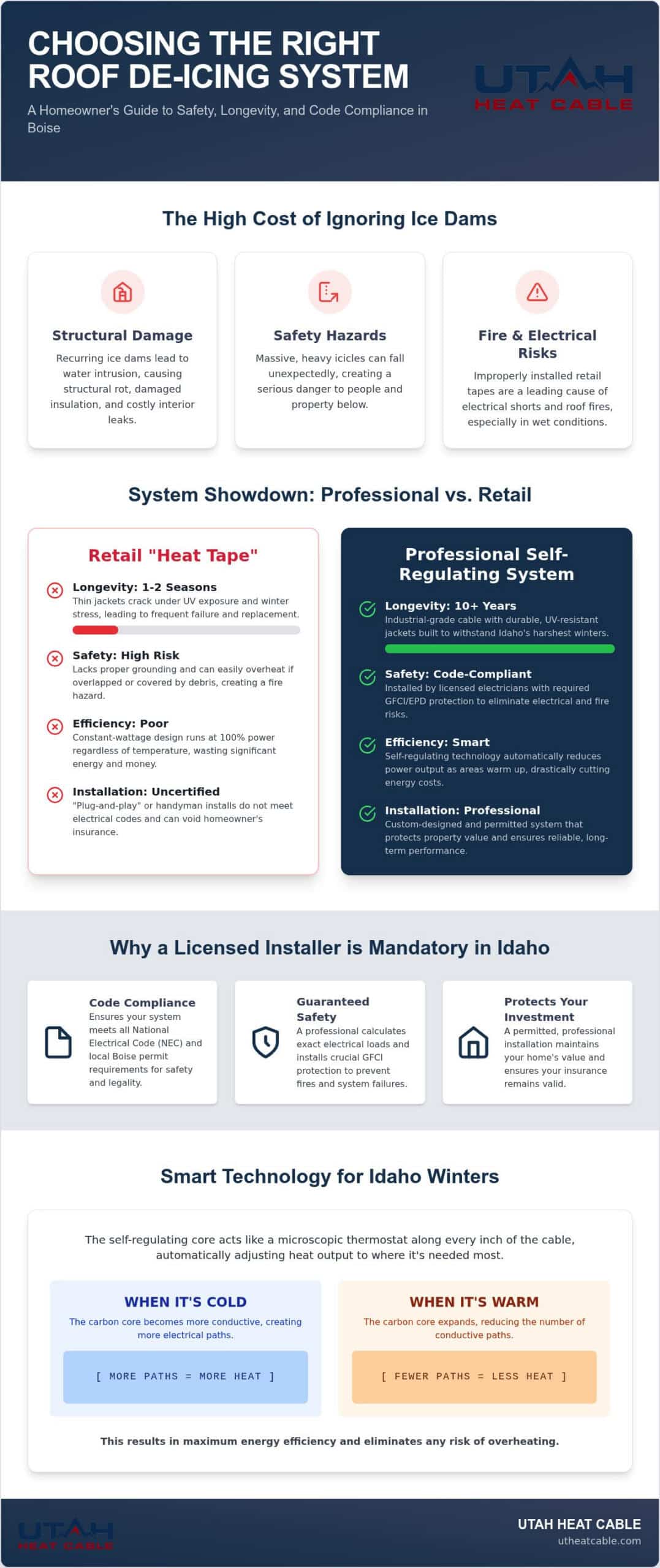 Licensed Heat Trace Installer in Boise: Protecting Your Roof from Ice Dams